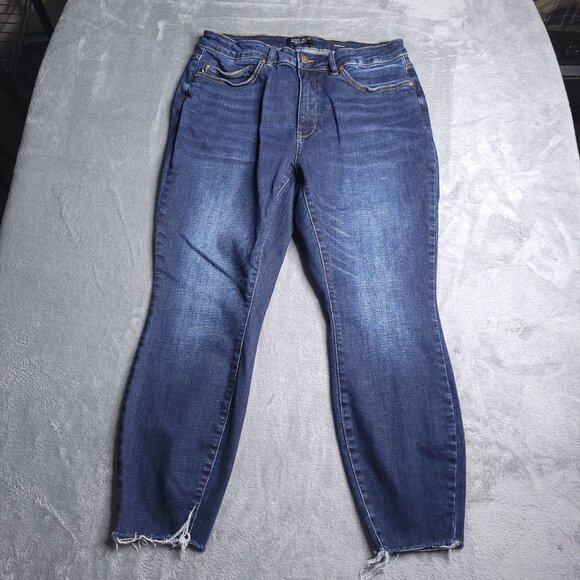 Judy Blue Womens Skinny Fit Jeans 16W Dark Wash Mid Rise Ankle Stretch - Picture 4 of 9